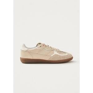 NEW ALOHAS women's leather sneakers in rife grain cream